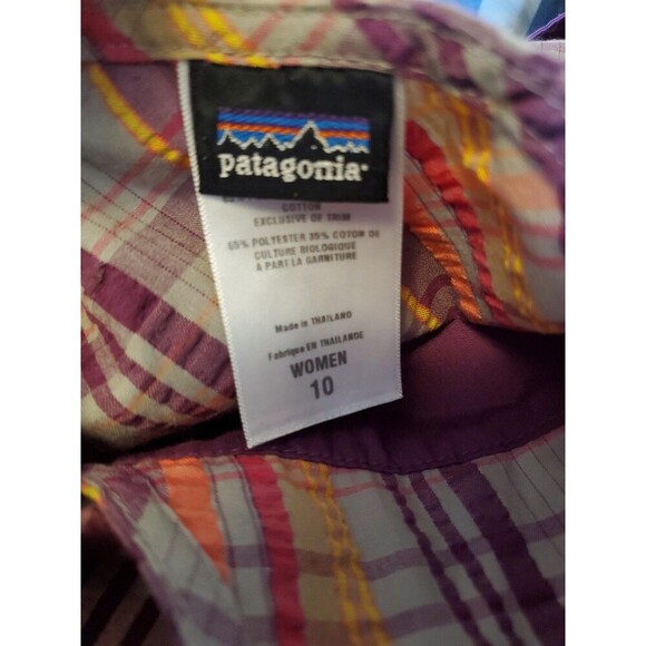 Patagonia Dress Plaid Madras Seersucker Netty Dress Size 10 90s Y2K - Picture 12 of 15